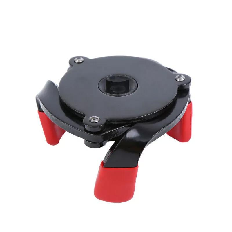 Universal 3 Jaw Adjustable Oil Filter Wrench, 65-100mm Range Heavy Duty Carbon Steel Removal Tool for Cars,SUVs&Trucks,Auto Repair Maintenance