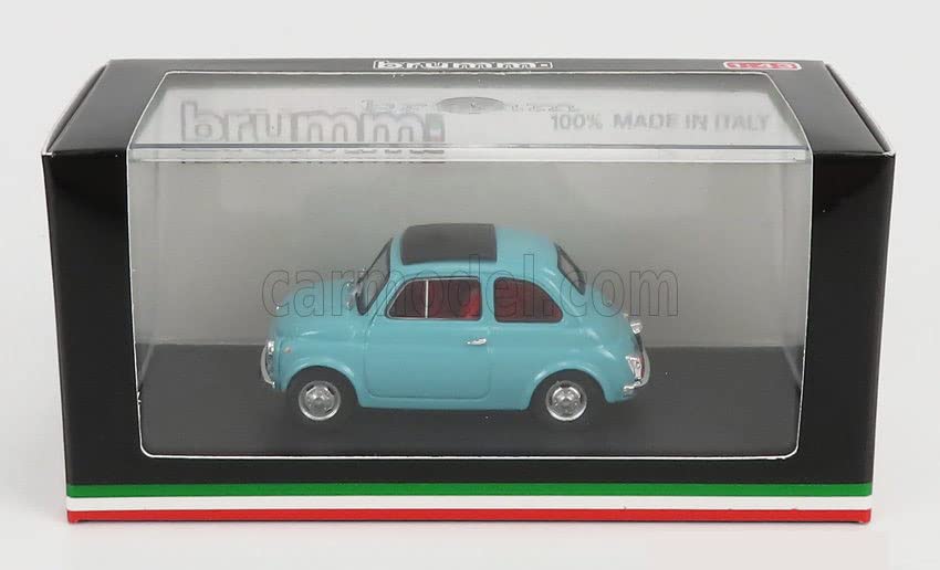 BRUMM 1/43 FIAT 500R 1972-1975 Closed Roof Butterfly Turquoise