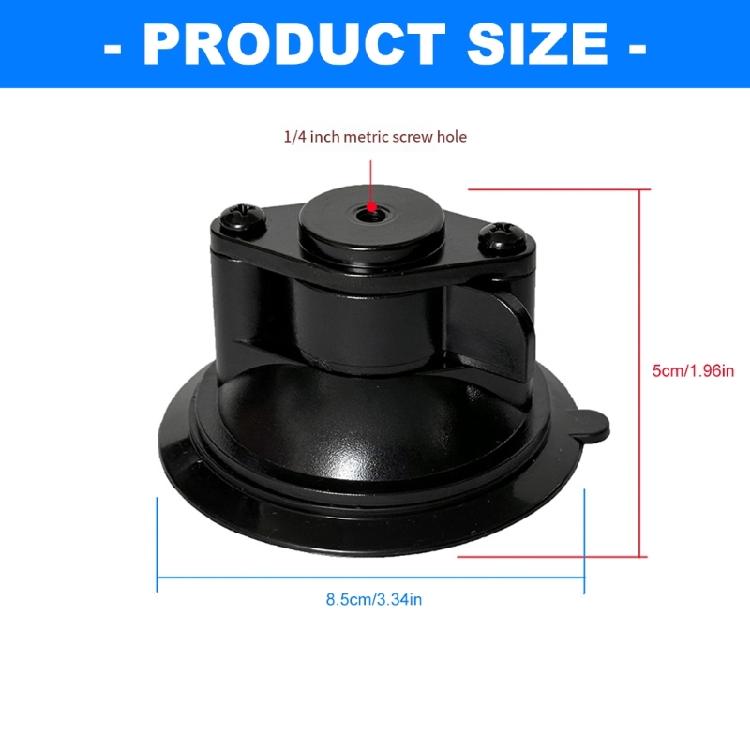 Shockproof Car Suction Cup Mount Base With Reusable Washable Suction Pad For Various Electronic Gadgets