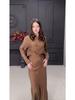 2024 Women's Fashion Two-Piece Set: Long-Sleeve Top and Midi Skirt