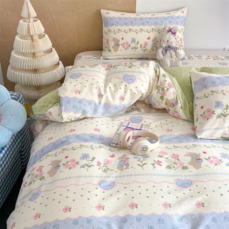Copripiumino in Twill di Puro Cotone per Dormitori - Singolo/Matrimoniale