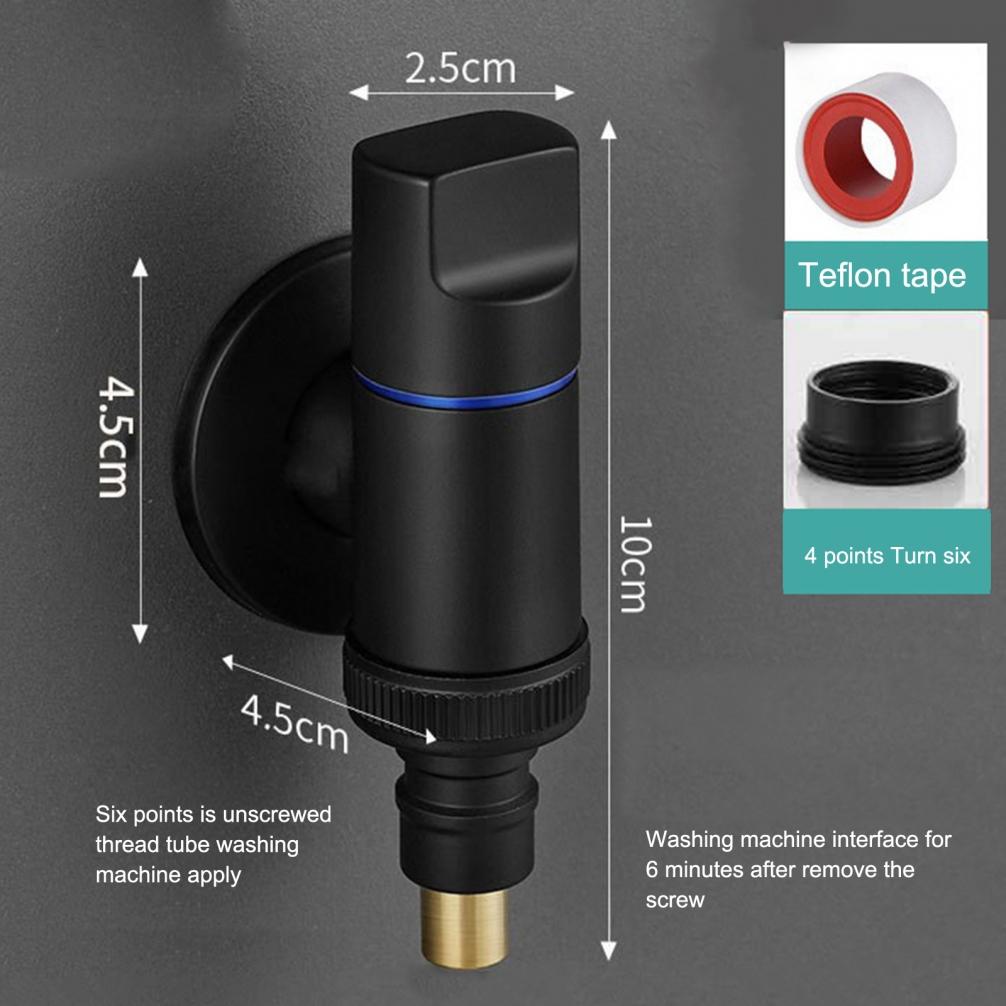 Washing Machine Faucet Brass Water Stop Quick Opening Angle Valve