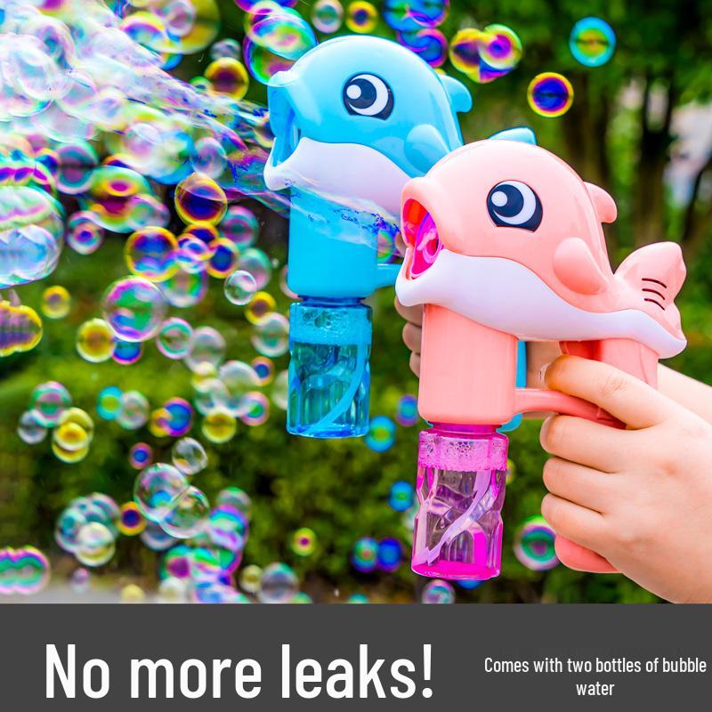 Rechargeable Cartoon Space Rabbit Bubble Gun - Leak-Free Handheld Automatic Bubble Machine