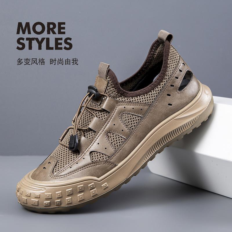 Summer Sandals Men's Outer Wear Hollow Hole Shoes Outdoor Leisure Sports Mountaineering Wading River Shoes Men
