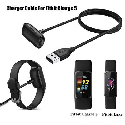 USB Ladekabel für Fitbit Charge 5 6 Ersatz-Ladeadapter Ladekabel Ladestation für Fitbit Luxe Uhr