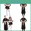 M-xl Stylish Priest Costume For Adults Comfortable Cotton Blend Fabric For Parties