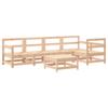 Vidaxl 6-Cz. Garden Lounge Furniture Set, Pine Wood