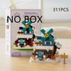 Deep Forest Windmill House Tree House Building Block Street View Building Children's Educational Assembly Toy