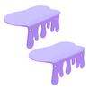 2Pcs Wall Mount Storage Shelf Strong Load-bearing Simple Installation Wall Floating Shelf Organizer Display Rack