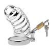 New Male Chastity Devices Stainless Steel Bird Cage Co-ck Lock With Tube
