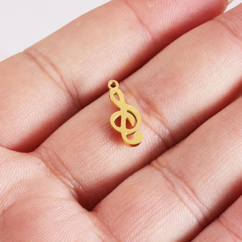 Stainless Steel Music Note Pendant for DIY Bracelets & Necklaces