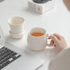 Lucky Cat Tea Separation Tea Cup Creative Water Cup Coffee Mug Drinking Ceramic Cup Office Mug with Lid Filter Drinkware Mugs