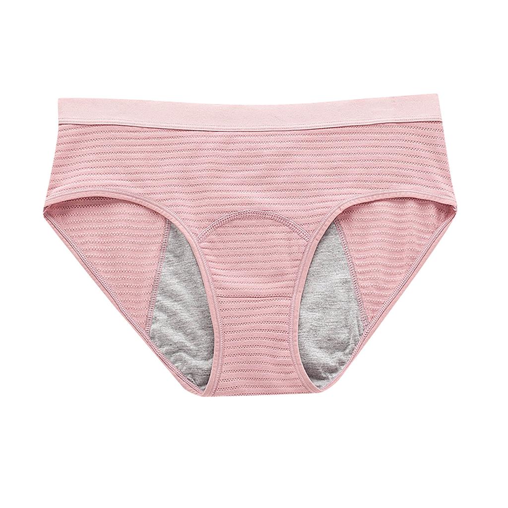 Women'S Menstrual Panties Mid-Waist Cotton Postpartum Women'S Panties Fully Covered Panties