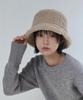 Eondeokeonteulolseutyudio Poodle Winter Fur Detail Feminine Women'S Casual Bucket Hat Block Bucket / Poodle / Br Ivory