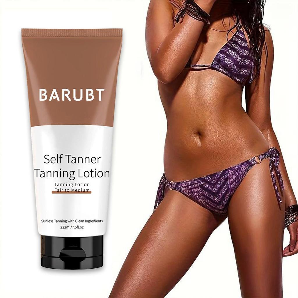 BARUBT Self-Tanning Lotion 222ml - Fast, Long-Lasting Dark Color, Moisturizing & Nourishing