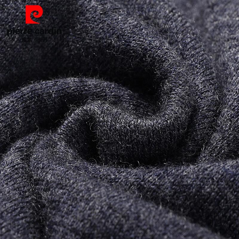 Pierre Cardin Men's 100% Wool Short Sleeve Semi-Turtleneck Sweater