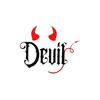 European Size Women'S Casual Crew Neck T-Shirt, Polyester Blend, Medium Stretch, Geometric Devil Horns Print, Short Sleeve Tee for All Seasons