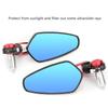 Kolip 1 Pair 22mm Motorcycle Bar End Rear Mirrors Replacement Retro Handlebar Side View Mirror Modified Accessories