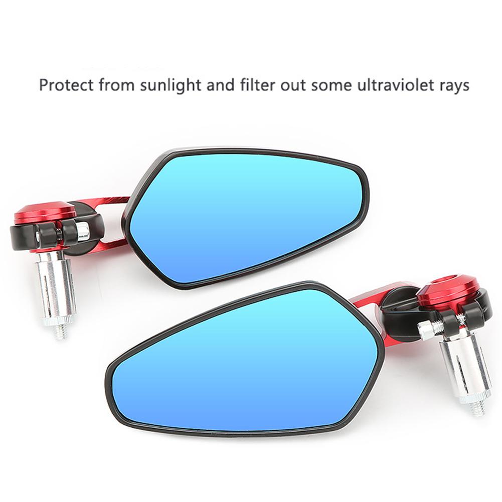 Kolip 1 Pair 22mm Motorcycle Bar End Rear Mirrors Replacement Retro Handlebar Side View Mirror Modified Accessories