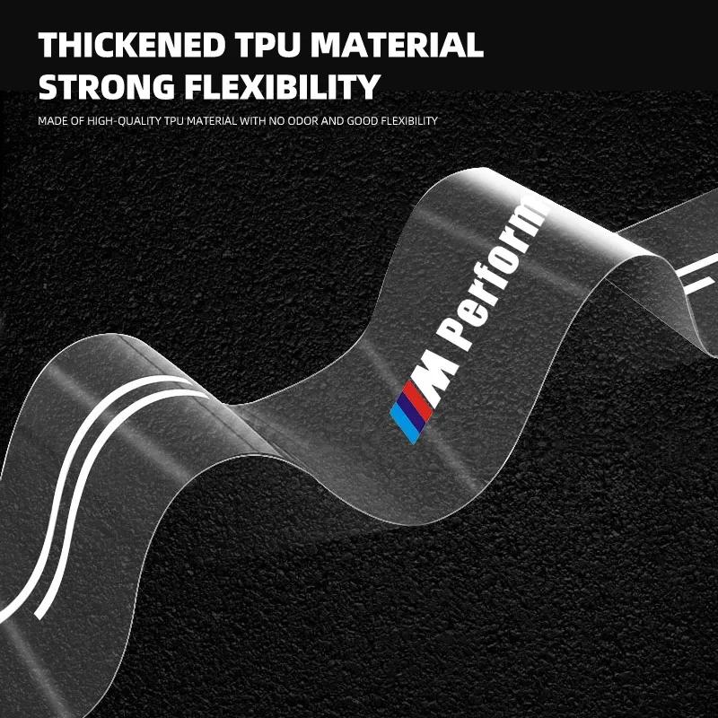 Car Rear Bumper Trunk Sill Transparent Protector Sticker For BMW M M3 M5 M6 X3 E46 E90 F30 G20 E36 E34 X6 G20 G30 Accessories