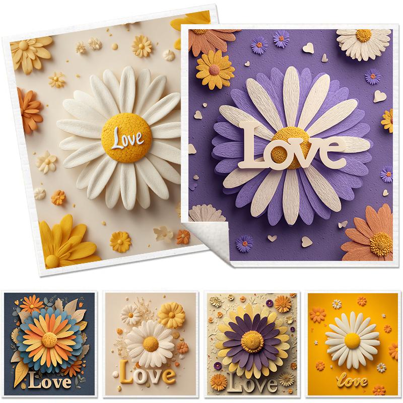 

6PCS Flower Pattern Swedish Dishcloths Eco-Friendly Dish Rags Reusable Absorbent Dish Towels Kitchen Washable Cleaning Cloths 6 PCS разноцветный