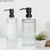 Transparent Glass Lotion Bottle Hand Sanitizer Bottle Shampoo Bottles Shower Gel Bottles Bathroom Accessories Soap Dispenser