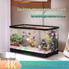 Small Acrylic Transparent Fish Tank with Bottom Drainage for Desktop or Living Room