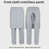 Adaptive Open-Crotch Pants for Bedridden or Incontinent Seniors - Unisex Nursing Pants for Fracture Care.