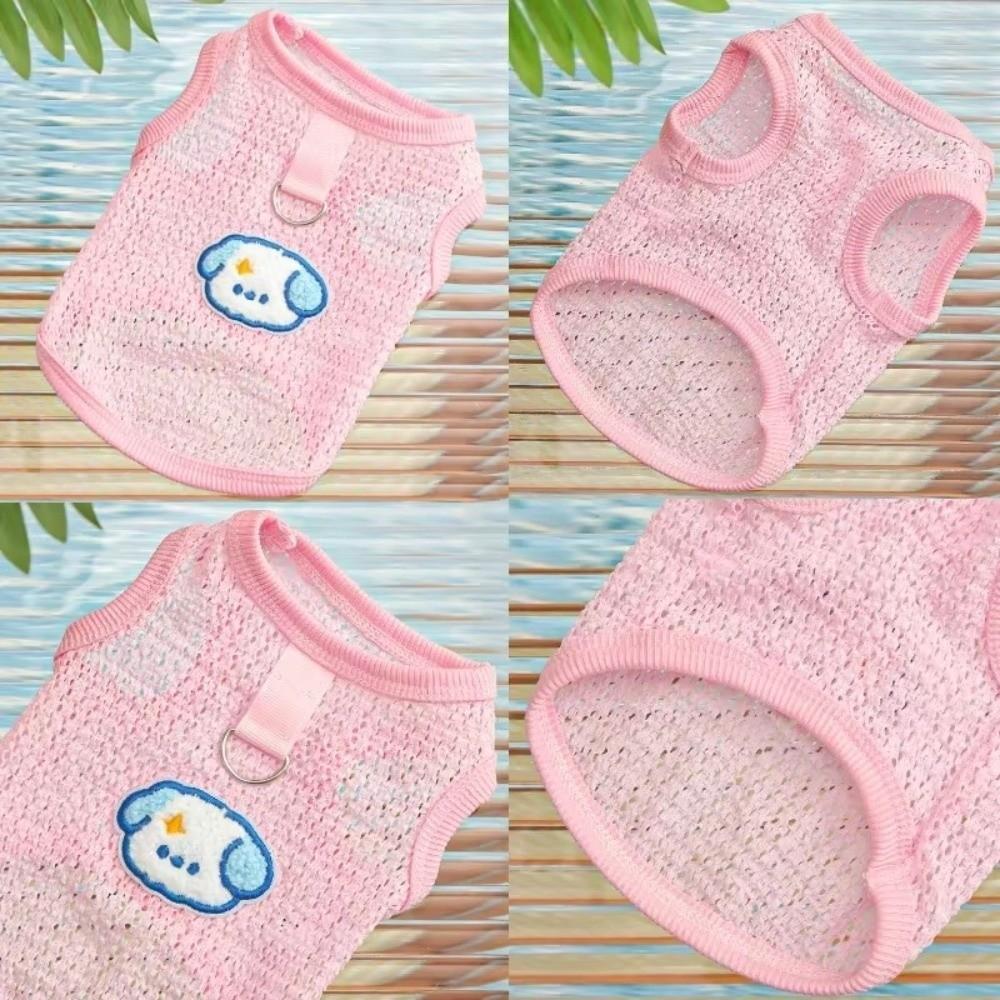 Cartoon Pattern Dog Vest Lightweight Pet Clothes Cute Puppy Vest  Puppy Kitten