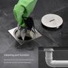304 Thickened Stainless Steel Cleaning Access Port 110 Floor Inspection Port Hotel Engineering Cleaning Port Plug-In Floor Drain