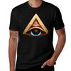 Das allsehende Auge 3 T-Shirt Basic Kurzarm Baumwollmischung T-Shirt