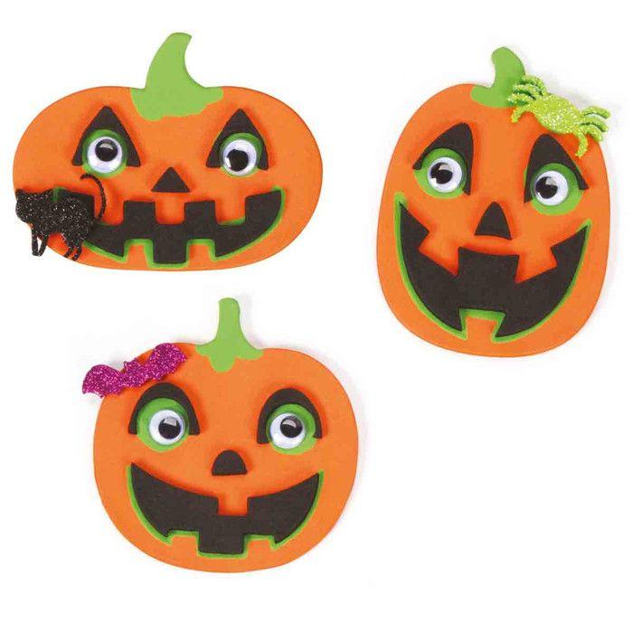 Décoration de fête - Citrouille d'Halloween - Mousse EVA - 30 pièces - 7,5 x 8 cm - Intérieur
