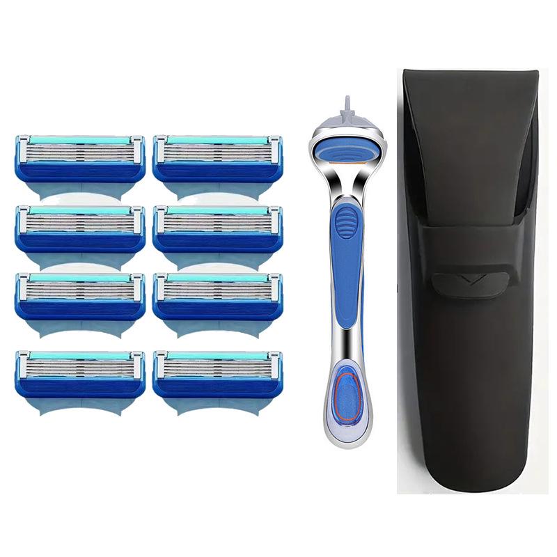 Porte-lames de rasoir cinq couches portable pour homme – Lavable et durable
