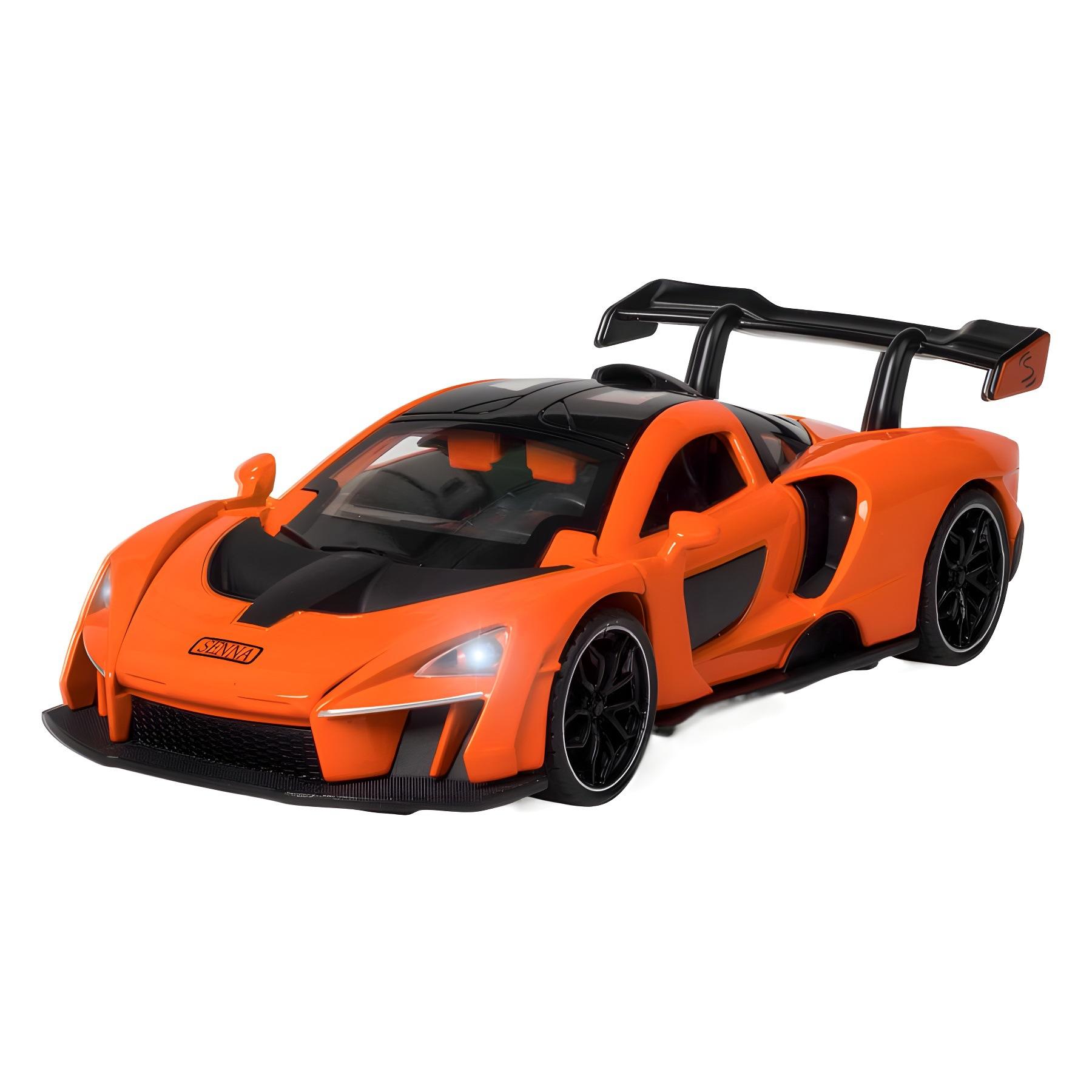 

Масштаб 1/32 McLaren Senna Alloy Car Model Diecasts Metal Toy Vehicles Model Simulation Sound and Light Collection Kids Birthday Gifts оранжевый
