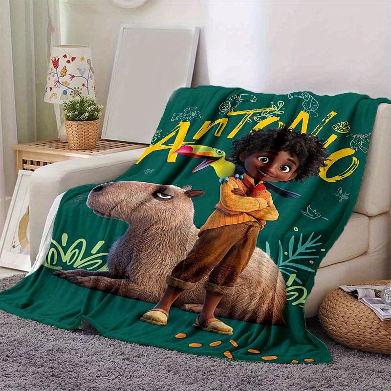 1pc, Antonio's Adventure: A Cozy Home Decor Gift Soft Flannel Blanket for Bedroom, Living Room, Travel, Camping, Car