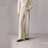 Elle French Style High-End Wide Leg Solid Color Simple Casual Pants Women pants Off-White EK40339