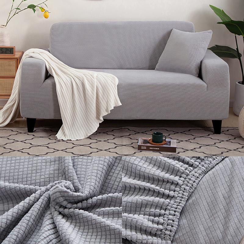 Elastic Sofa Covers For Living Room Fabric Slipcovers Protector Home Decor 1/2/3/4/5 Seater L-Shaped Seater Stretch Fabric