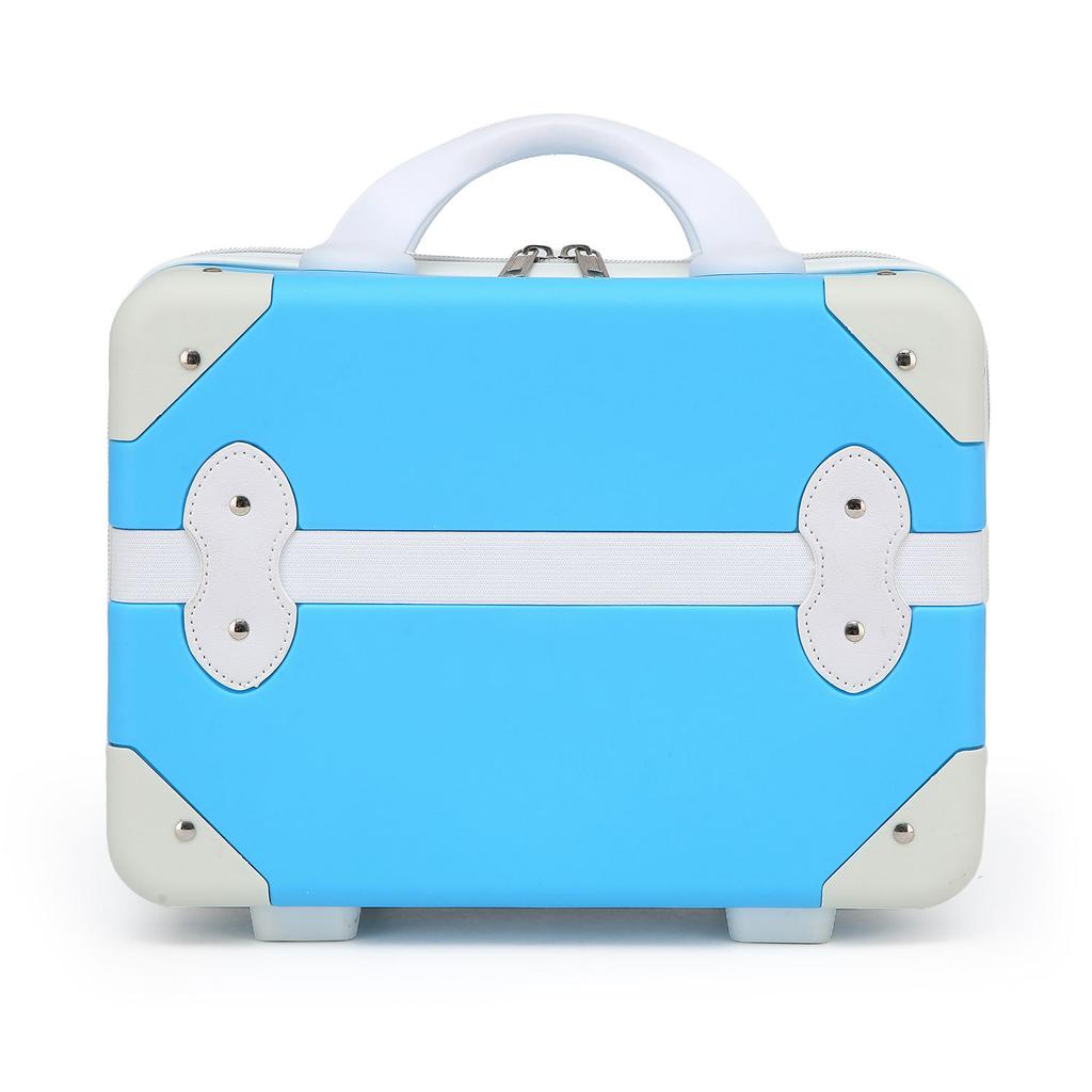 New Arrival Portable Makeup Storage Box with Large Capacity for Kids, 14-inch Travel Suitcase Storage Box Organizador