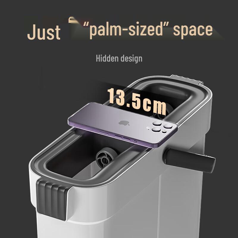 Hand-Free Flat Mop with Bucket