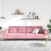 Living Room Sofa Pink 250 x 77 x 76 cm