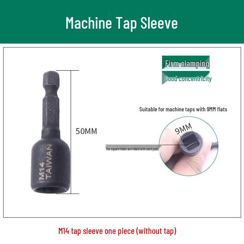 Hex Shank Tapping Chuck Conversion Head with Tap Extension Rod