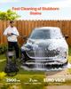 Gas Pressure Washer 2900 PSI and Max 7 L/min, Upgrade Aluminum Pump with Spray Gun and Wand, 4 Nozzle Set, Gas Powered Pressure Washer for Cars,