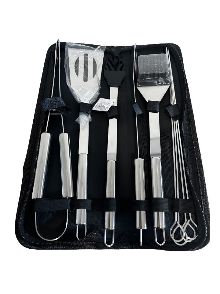PROFESSIONAL SET OF GRILLING TOOLS 9 PCS