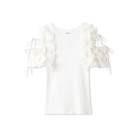 SNIDEL Design Ruffle Knit Pullover SWNT242042 Women s