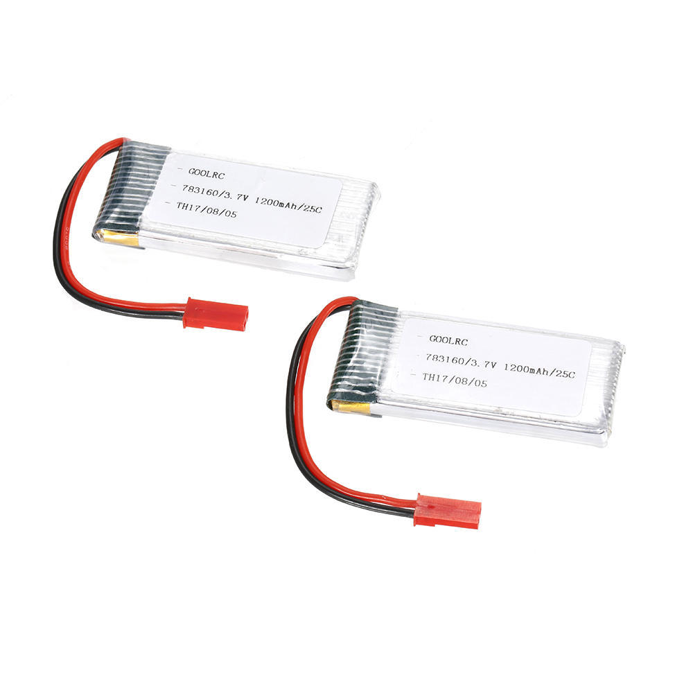 2 adet GoolRC 3.7 V 1200 mAh 25C JST Fiş LiPo Pil Walkera WKLIPO-5 #10 5G4Q3 SYMA S006