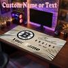 Boston Bruins Benutzerdefinierter Name Text Mauspads, Große Schreibtisch-Mausmatte Personalisiertes Home-Office-Geschenk