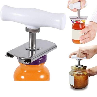 Stainless Steel Jar Opener, Manual Lid Remover for Seniors, Home Apartment Counter Beverage Drinks Beer Soda Kitchen Supplies