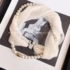 Slanke Magnetische Parelstijl Sjaalketting Dames Lichtgewicht Nekwikkel Shirtkraag Styling Herfst Winter