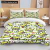 10 Sizes Sanrio Keroppi Printed Bedding Set Cartoon Anime Duvet Cover Comforter Pillowcase Boys Girls Children Adults King Gift