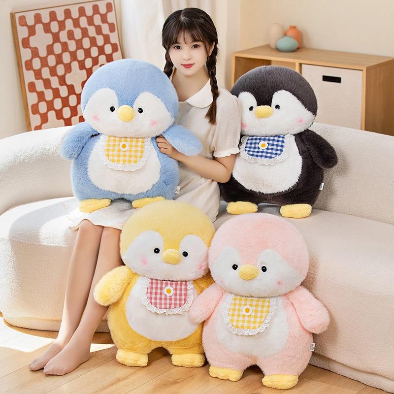 Cute Penguin Cub Plush Toy Fluffy Stuffed Animal For Valentine's Day Gift Best Friend Gift And Sister